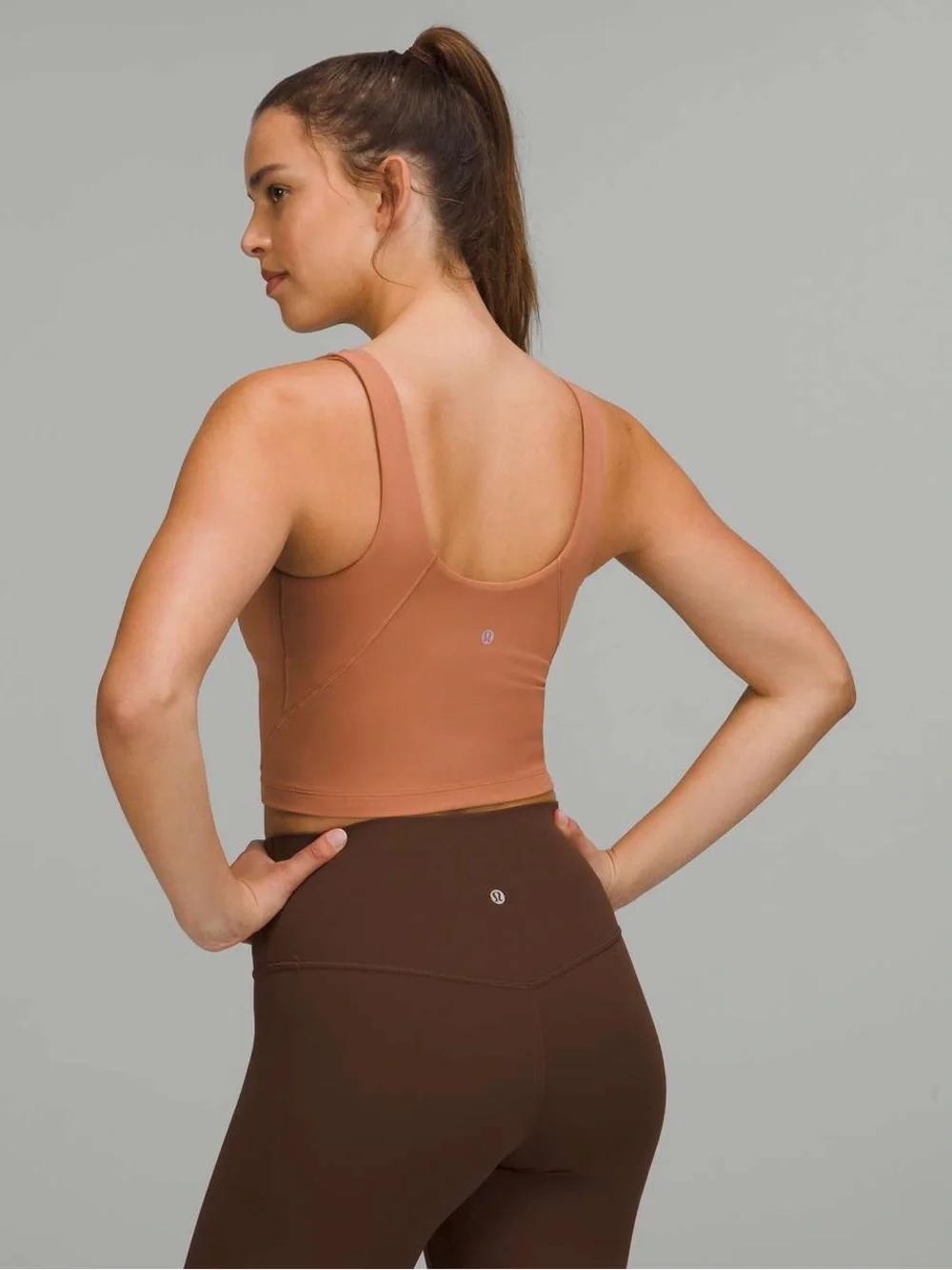 Lululemon Dusty Clay Cropped Align Tank
